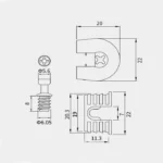 Ronia Shelf Support Pin
