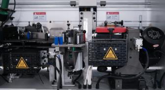 Straight &Belve gluing unit